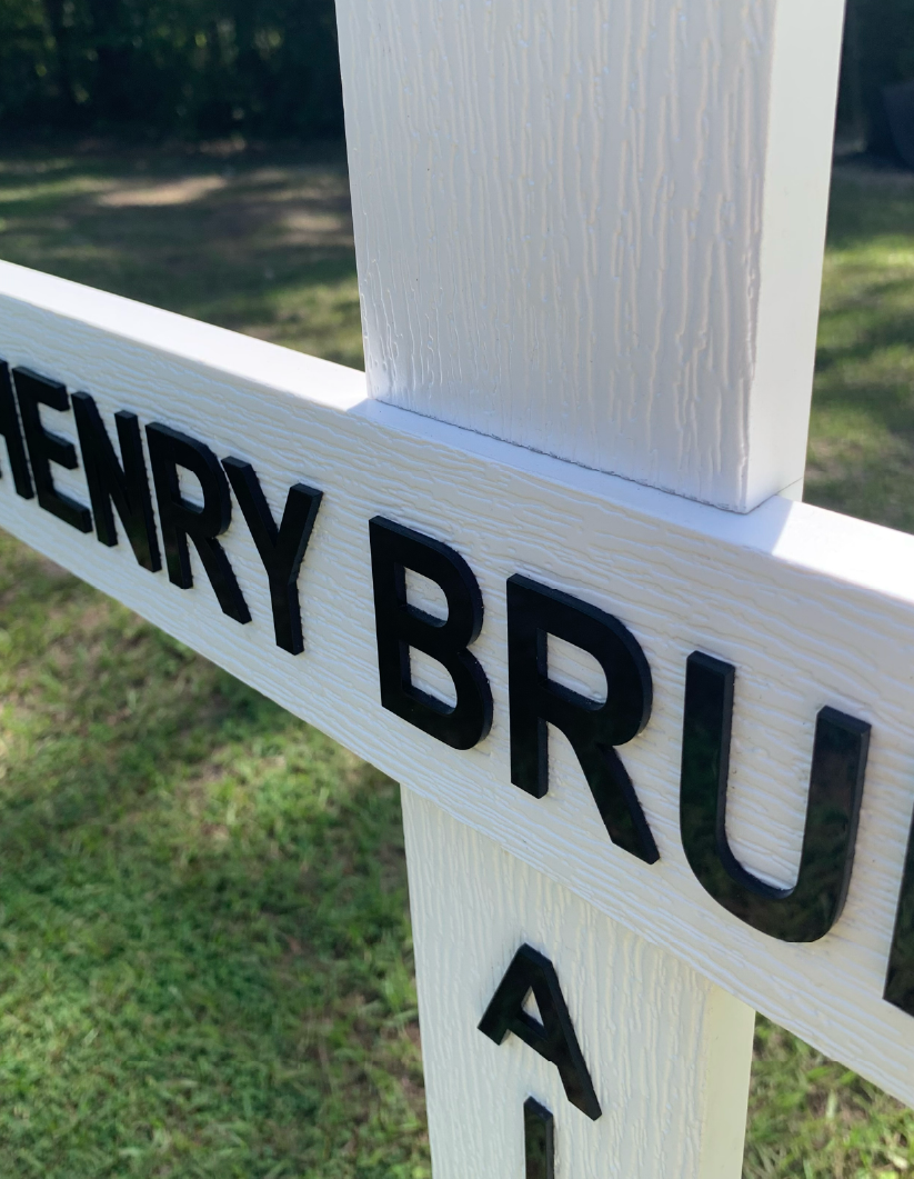 Hero's Cross with American Flag